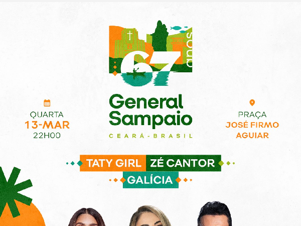 REALIZAÇÃO DE UM SHOW ARTÍSTICO EM PRAÇA PÚBLICA, COM AS ATRAÇÕES DE TATY GILR, ZÉ CANTOR E GALÍCIA.